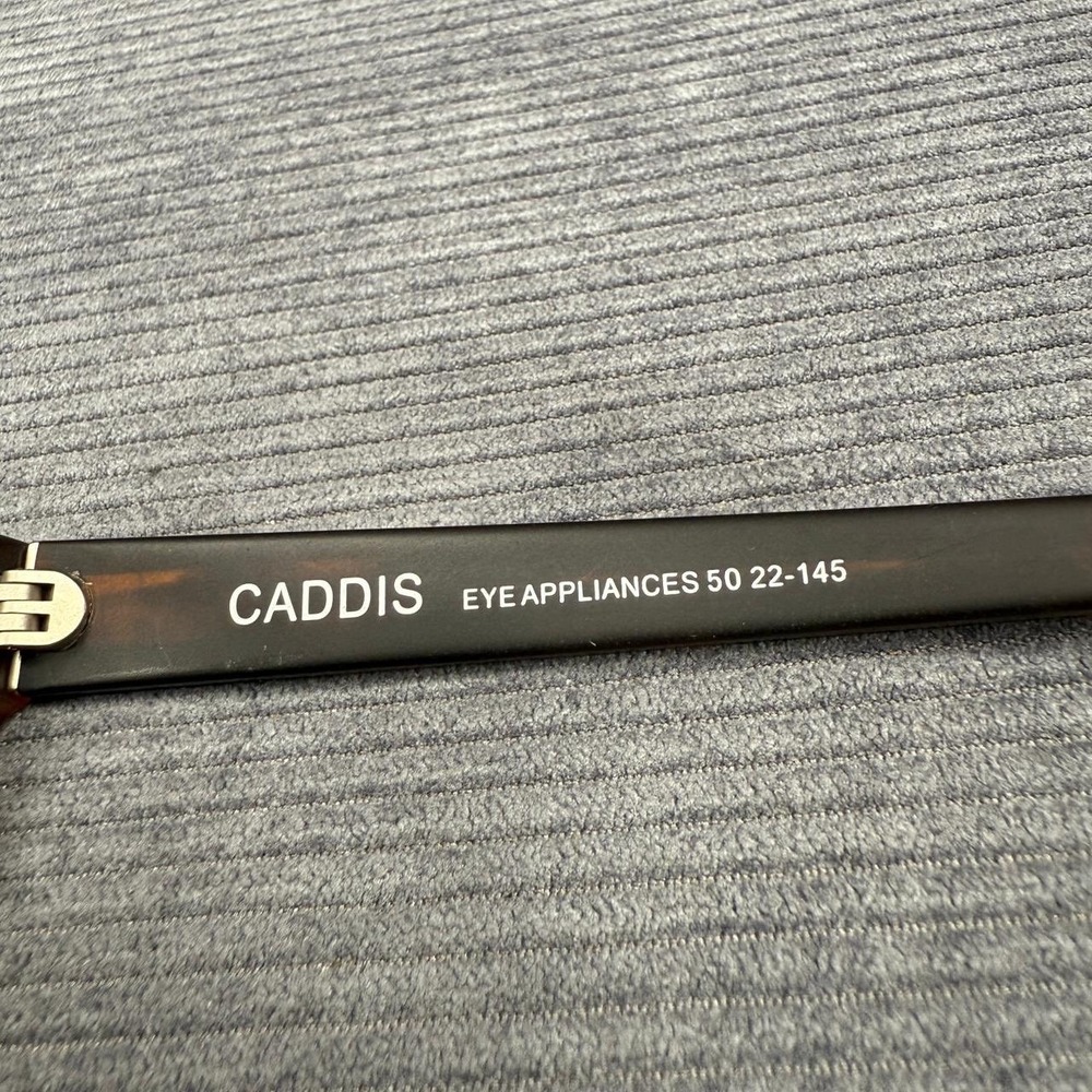 Caddis Eye Appliances The D28 Reading Glasses Frames Tortoise Honey 50-22-145 - Picture 4 of 14
